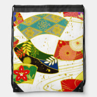 Japanese kimono style fabric bag