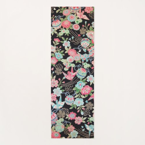 Japanese KIMONO Textile Floret Pattern Yoga Mat