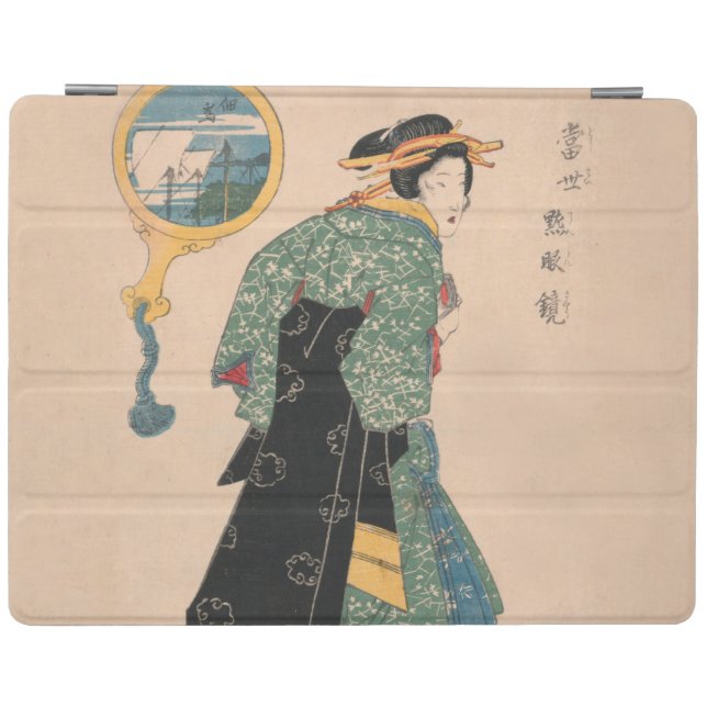 Japanese Kimono Woman: Ukiyo-e Woodblock Print  iPad Smart Cover (Horizontal)