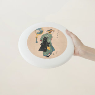 Japanese Kimono Woman: Ukiyo-e Woodblock Print  Wham-O Frisbee
