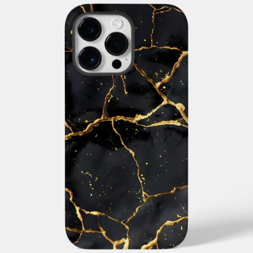 Japanese Kintsugi Black  Gold Case_Mate iPhone 14 Pro Max Case