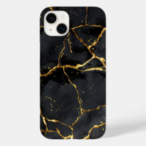 Japanese Kintsugi Black & Gold Case-Mate iPhone 14 Plus Case
