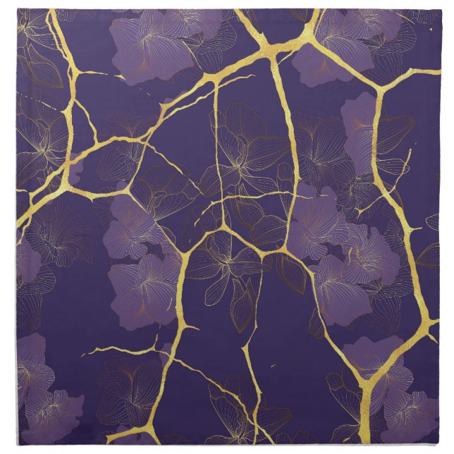 Japanese Kintsugi.  Cloth Napkin (Front)