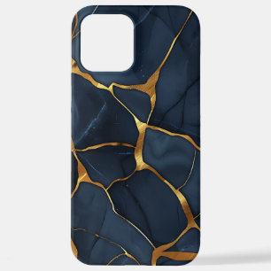Japanese Kintsugi Dark Blue iPhone 12 Pro Max Case