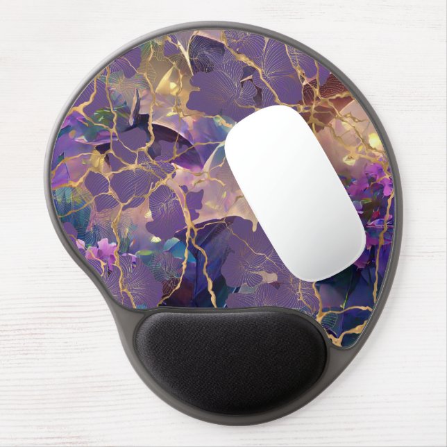 Japanese Kintsugi.  Gel Mouse Pad (Left Side)