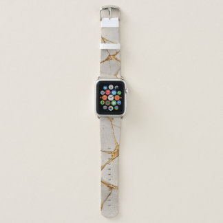 Japanese Kintsugi Gold Crack Ceramic Apple Watch Band