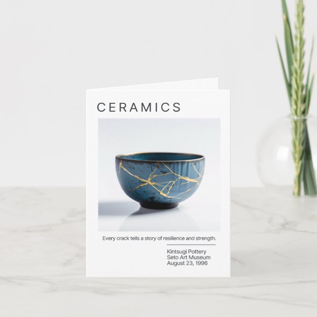 Japanese Kintsugi Pottery Card (Front)