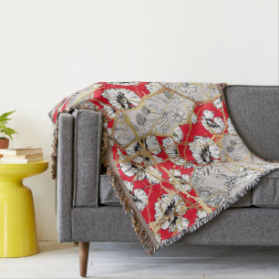 Japanese Kintsugi. Throw Blanket