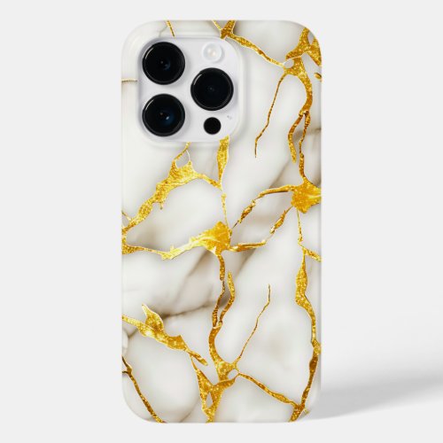 Japanese Kintsugi White Gold Case_Mate iPhone 14 Pro Case