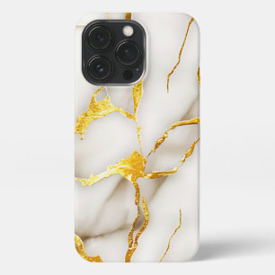 Japanese Kintsugi White Gold iPhone 13 Pro Case