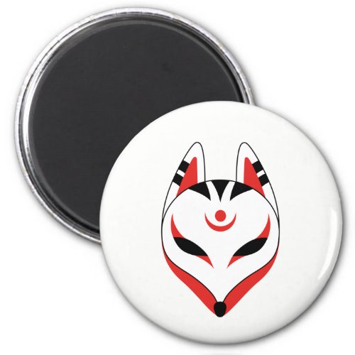 Japanese Kitsune Fox Mask Magnet