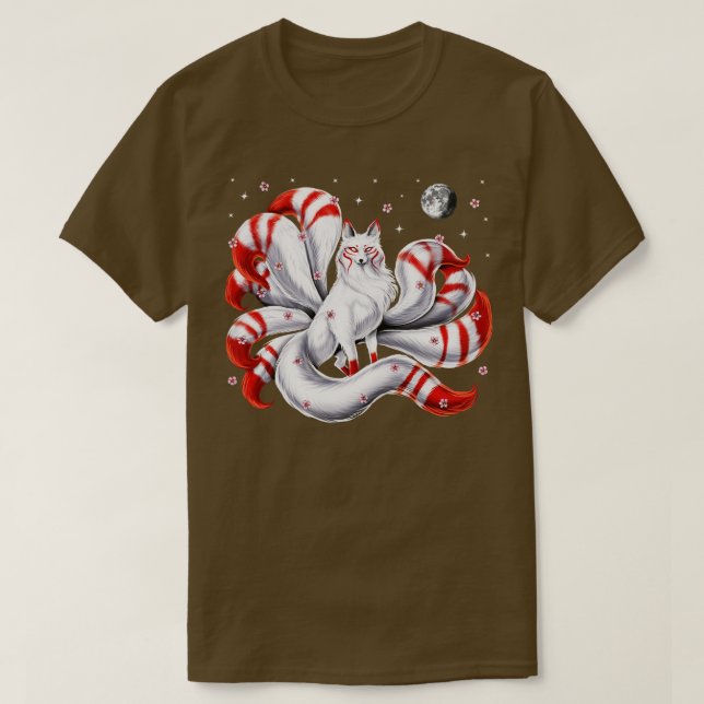 Japanese Kitsune Fox T-Shirt (Design Front)