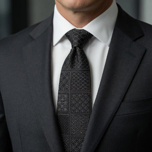 Japanese Kogin Embroidery Formal Neck Tie