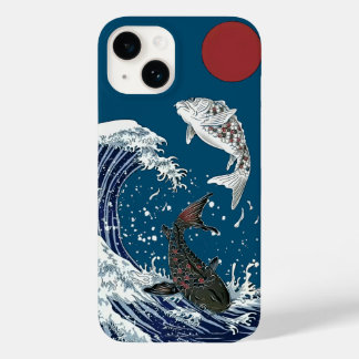 Japanese KOI art, yinyang Case-Mate iPhone 14 Case