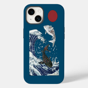 Japanese KOI art, yinyang iPhone 14 Case