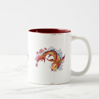 JAPANESE KOI DESIGN Two-Tone COFFEE MUG