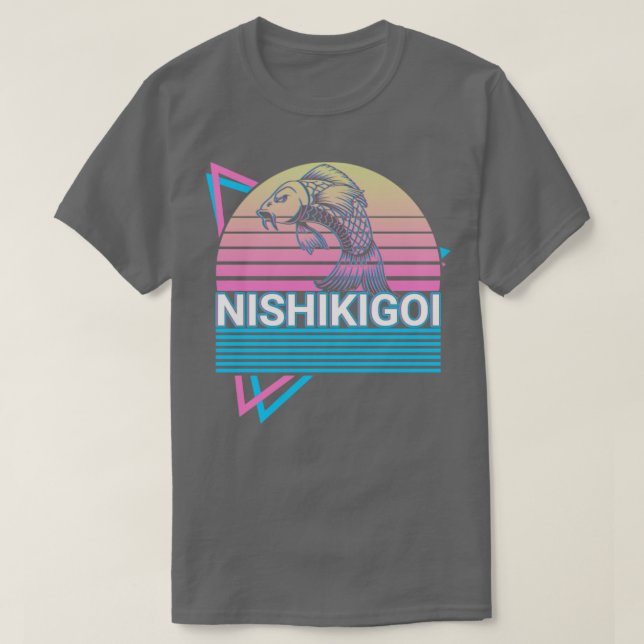 Japanese Koi Fish Carp Nishikigoi Japan Retro Gift T-Shirt (Design Front)