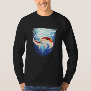Japanese Koi Fish Carp Pond Japan Tattoo Koi T-Shirt