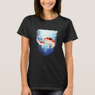 Japanese Koi Fish Carp Pond Japan Tattoo Koi T-Shirt