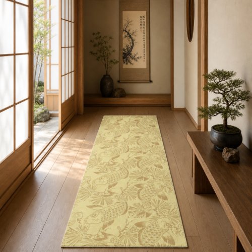 Japanese Koi Fish Customizable Colors Pattern Runner