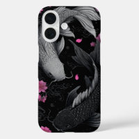 Japanese Koi Fish Dark Mode