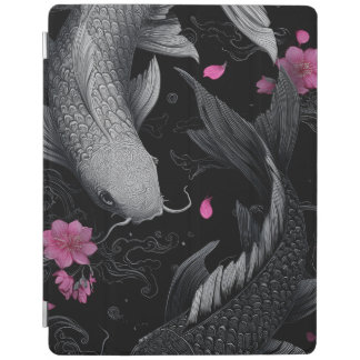 Japanese Koi Fish Dark Mode iPad Smart Cover