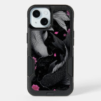 Japanese Koi Fish Dark Mode