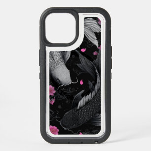 Japanese Koi Fish Dark Mode iPhone 15 Case