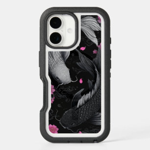 Japanese Koi Fish Dark Mode iPhone 16 Case