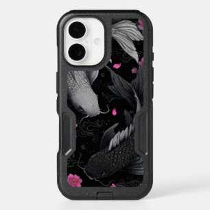 Japanese Koi Fish Dark Mode iPhone 16 Case