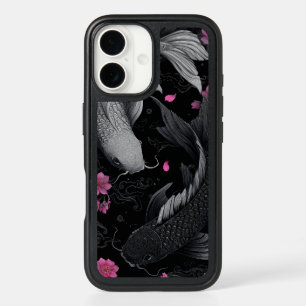 Japanese Koi Fish Dark Mode iPhone 16 Case