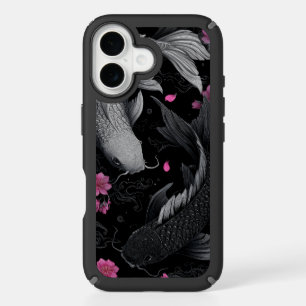 Japanese Koi Fish Dark Mode iPhone 16 Case