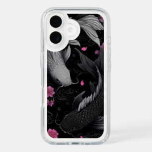 Japanese Koi Fish Dark Mode iPhone 16 Case