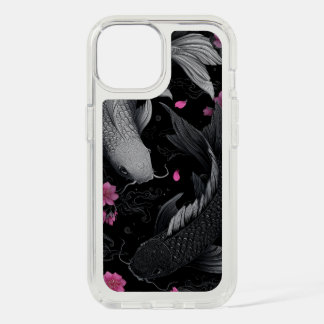 Japanese Koi Fish Dark Mode iPhone 15 Case