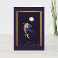 Japanese Koi Fish Deepest Sympathy Greeting Card