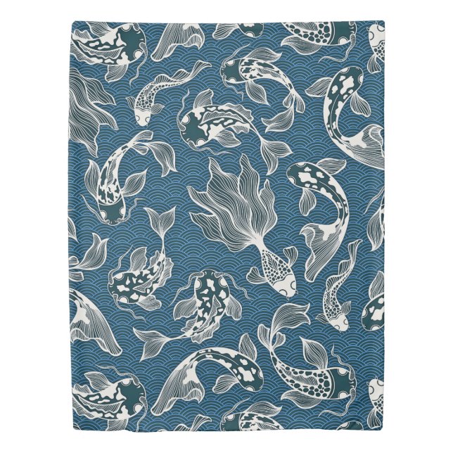 Japanese Koi Fish Duvet Cover (Front)