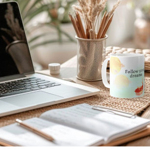 Japanese Koi Fish "Follow Your Dreams" Mug - Inspi