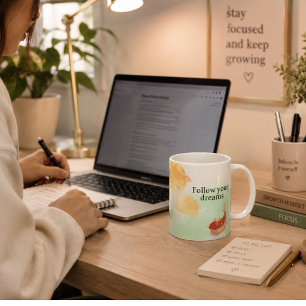 Japanese Koi Fish "Follow Your Dreams" Mug - Inspi