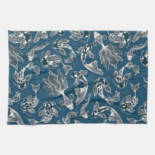Japanese Koi Fish Kitchen Towel