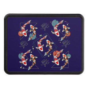 Japanese Koi Fish Pattern Hitch Cover