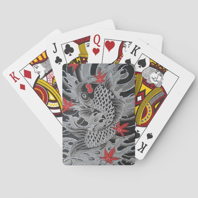 Japanese Koi Fish Poker Cards (Back)