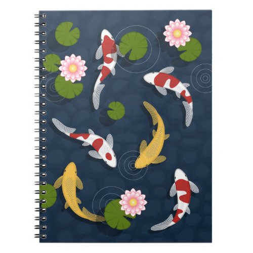 Japanese Koi Fish Pond 2 Notebook