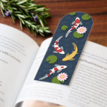 Japanese Koi Fish Pond Bookmarks<br><div class="desc">Beautiful minimalistic vector illustration of colorful Japanese koi fish swimming among the water lilies in a pond. Koi is a brightly colored ornamental variety carp domesticated in Japan.</div>