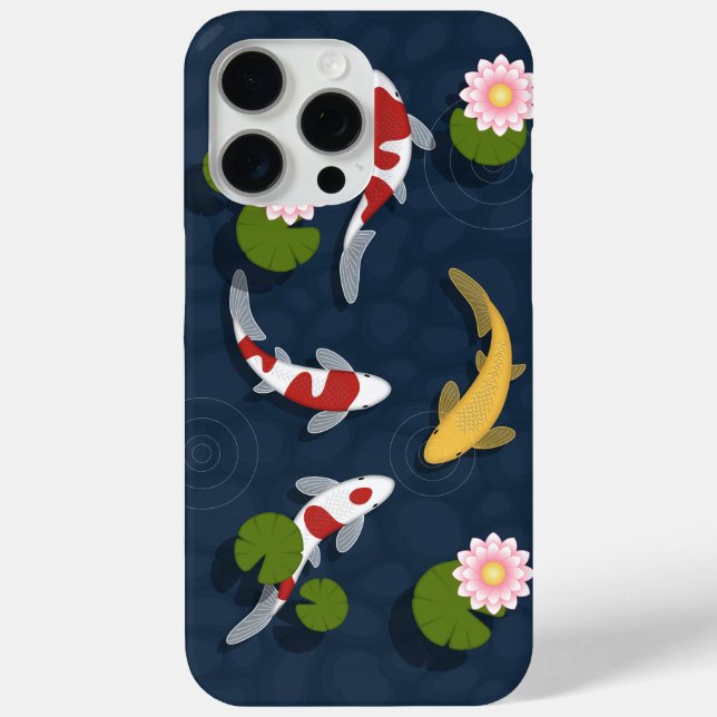 Japanese Koi Fish Pond Case-Mate iPhone Case (Back)