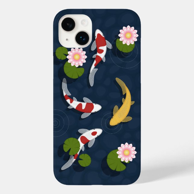 Japanese Koi Fish Pond Case-Mate iPhone Case (Back)