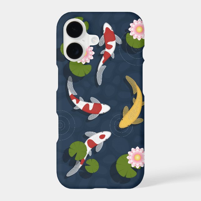 Japanese Koi Fish Pond Case-Mate iPhone Case (Back)