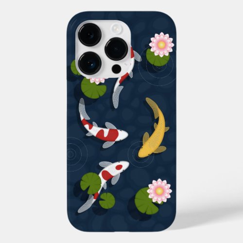 Japanese Koi Fish Pond Case_Mate iPhone 14 Pro Case