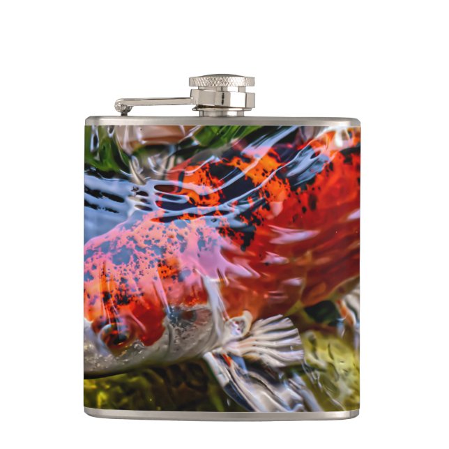 Japanese Koi Fish Pond Flask (Front)