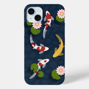 Japanese Koi Fish Pond iPhone 15 Plus Case