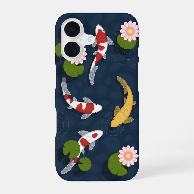 Japanese Koi Fish Pond iPhone Case (Back)